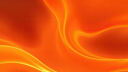 Orange background, Vibrant Flowing Orange and Red Abstract Waves