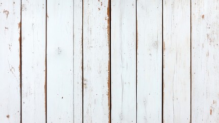 Distressed wood paneling with chipped white paint, shabby chic and vintage