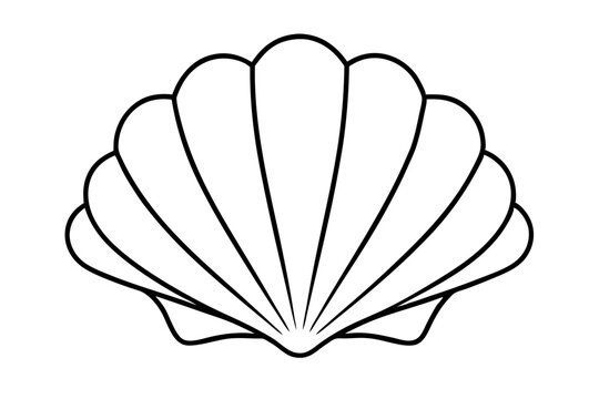 recommend clip art: Sea Shell icon, Seashell Silhouette, Vector illustration
                    
