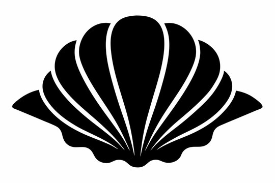 recommend clip art: Sea Shell icon, Seashell Silhouette, Vector illustration
                    