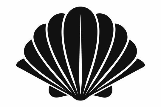 recommend clip art: Sea Shell icon, Seashell Silhouette, Vector illustration
                    