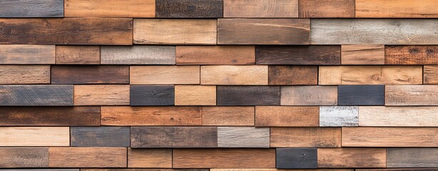 Reclaimed wood pallet background with varied tones, rustic and industrial