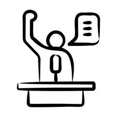 Public Speaking Icon