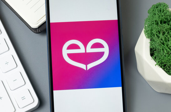 New York, USA - 30 August 2024: Meetic Logo on Phone Screen, Company Icon on Display