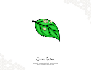 Monarch Butterfly Eggs vector art for wall decoration