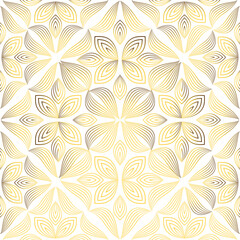 luxury abstract golden floral pattern 