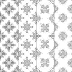 Ethnic, seamless pattern, Indian pattern, vintage geometric, floral, seamless pattern, geometric, tribal, print, textile, fabric, Ethnic Indian Motifs texture  vector
