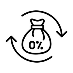 zerowaste Line Icon