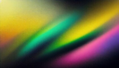 abstract colorful background, rainbow yellow green pink Dark blue black, Grainy noisy background