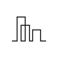Modern City skyline vector icon background