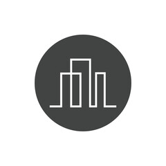 Modern City skyline vector icon background