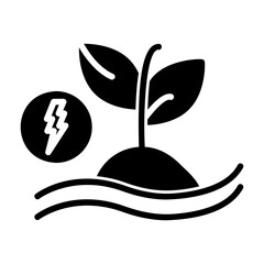 clean energy Solid icon
