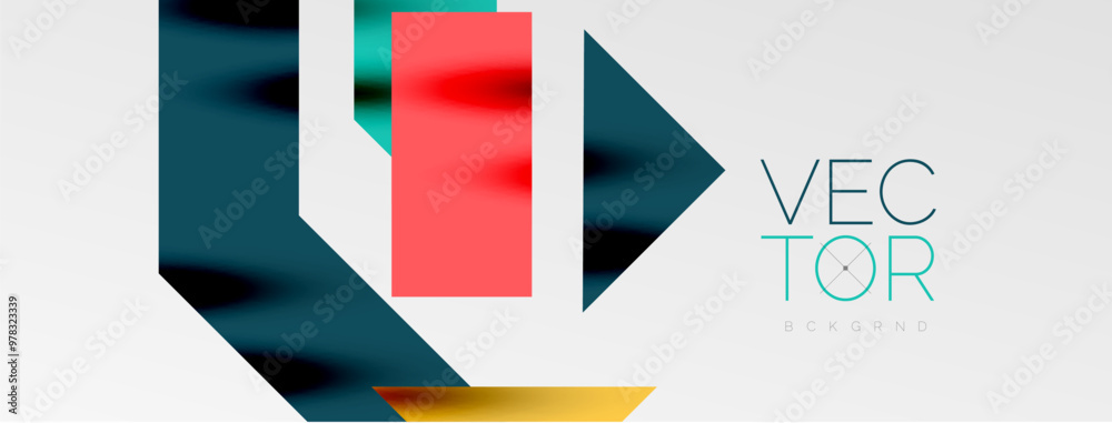Poster minimal composition abstract lines and triangles background. vector illustration for wallpaper, bann