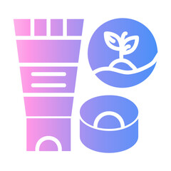natural cosmetic Gradient icon