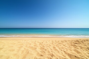 The ocean is clear and the beach is serene - Coastal Summer Vacation in the sun