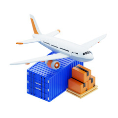 3D Fast Air Cargo Solutions. 3D Icon