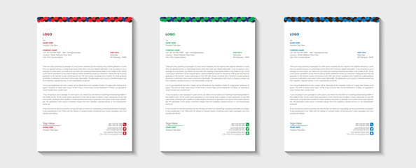  Corporate Letterhead Design Template
