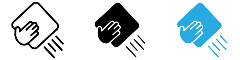 Cleaning cloth icon vector