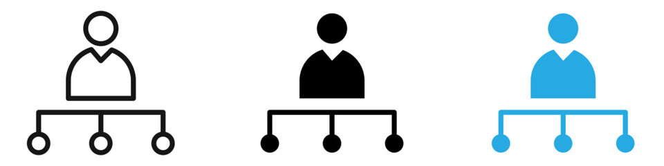 Obraz premium Department head icon vector