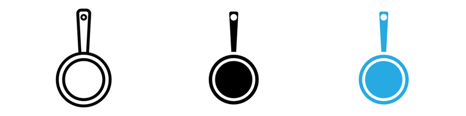 Frying pan icon vector