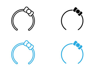 Hair band icon vector