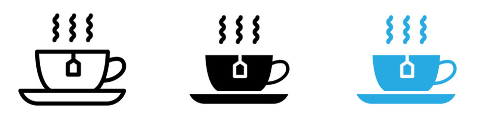 Hot tea icon vector