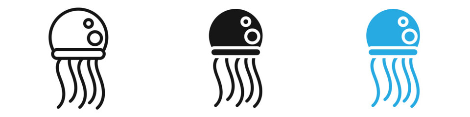 Jellyfish icon vector