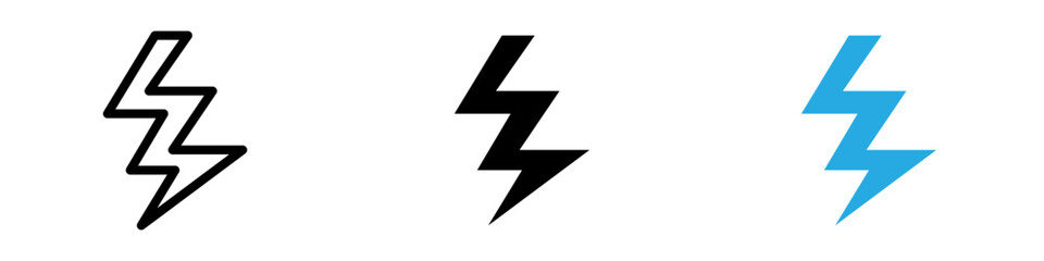 Lightning icon vector