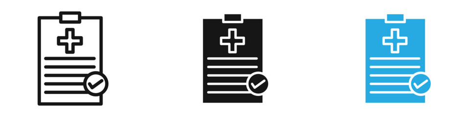 Obraz premium Medical report icon vector