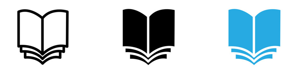 Open Book icon vector