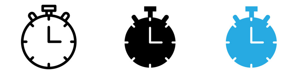 Stopwatch icon vector