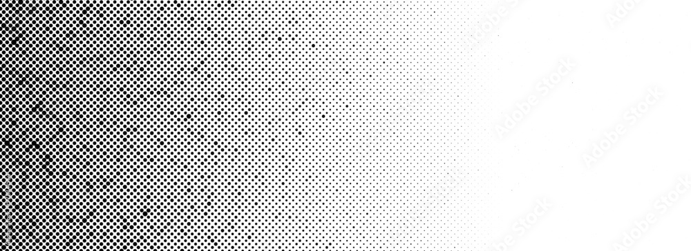 Aufkleber grunge halftone gradient background. fading grit noise texture. black sand particle wallpaper. retro