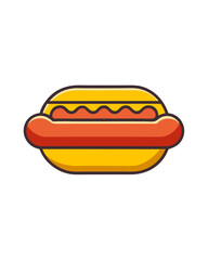 Hot dog vector illustration
