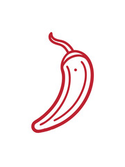 Line art of a pepper vector illustration 