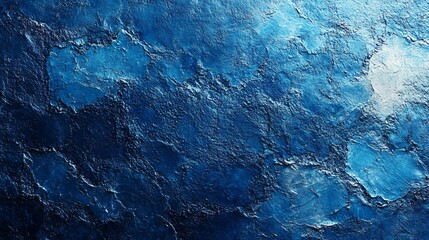 Abstract Blue Textured Background    Grunge Wall Surface