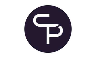 letter SP or ST monogram logo design.