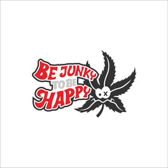 Obraz premium Cassava leaves that say be junky to be happy