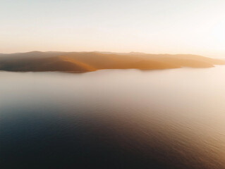 Obraz premium 湖上日出