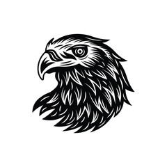 Eagle head illustration logo