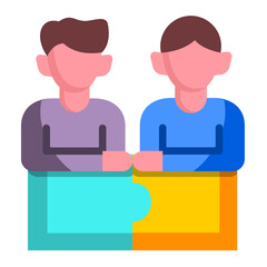 Fototapeta premium Cooperation Icon