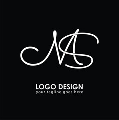 MS MS Logo Design, Creative Minimal Letter MS MS Monogram