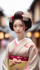 着物姿の芸者