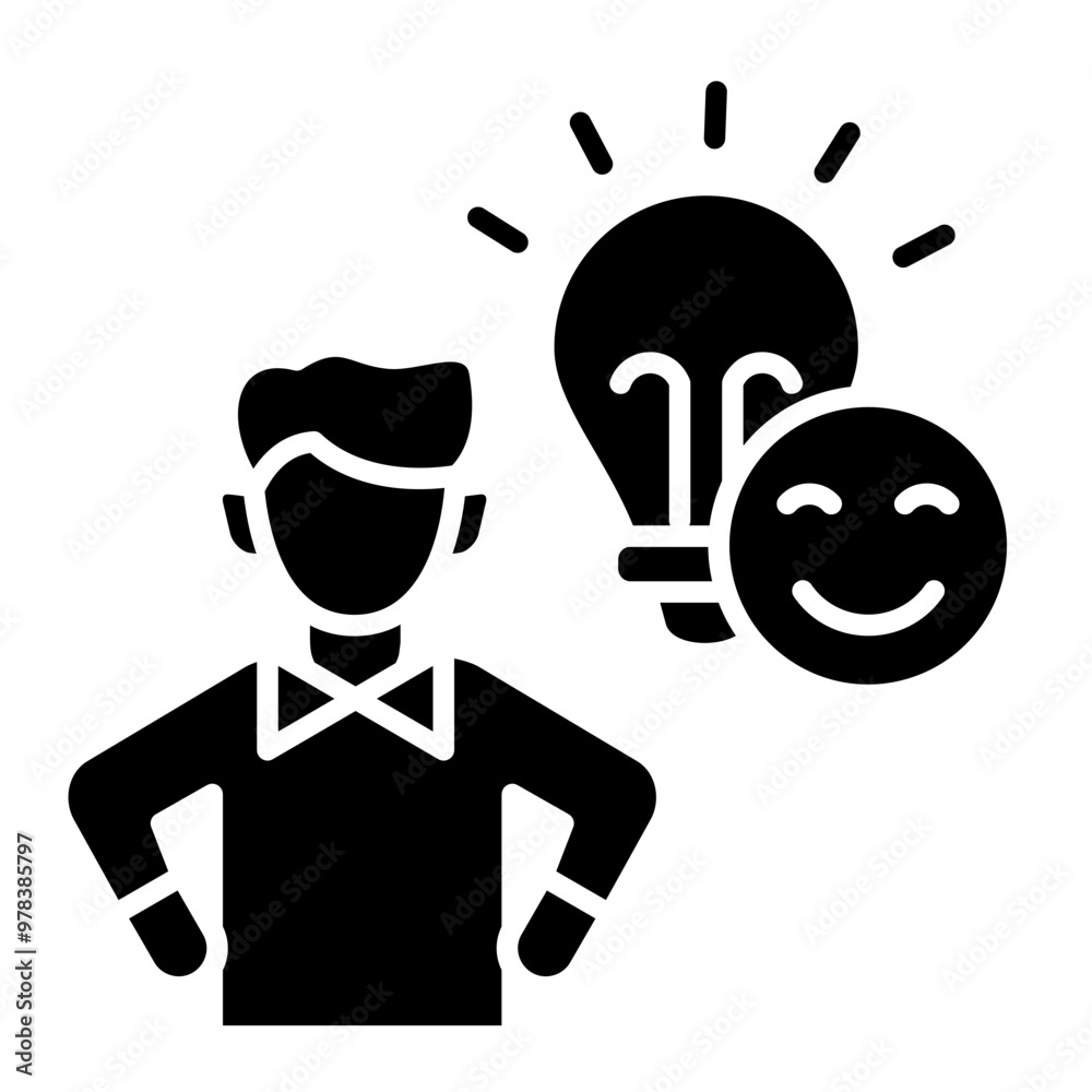 Poster Positive Attitude Icon