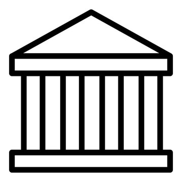 recommend clip art: Museum icon. Vector line icon