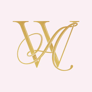 AW,WA, logo AW, Letter AW, monogram AW, vector, logo, Wedding Monogram Initials, Wedding Logo,Wedding Monogram, Logo Design
