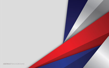 Modern abstract background blue and red with white colorful