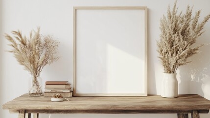 Minimalist Home Decor with Pampas Grass