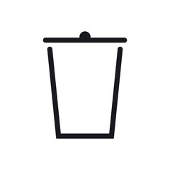 Rubbish Bin Template Icon