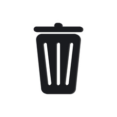 Rubbish Bin Template Icon