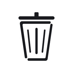 Rubbish Bin Template Icon